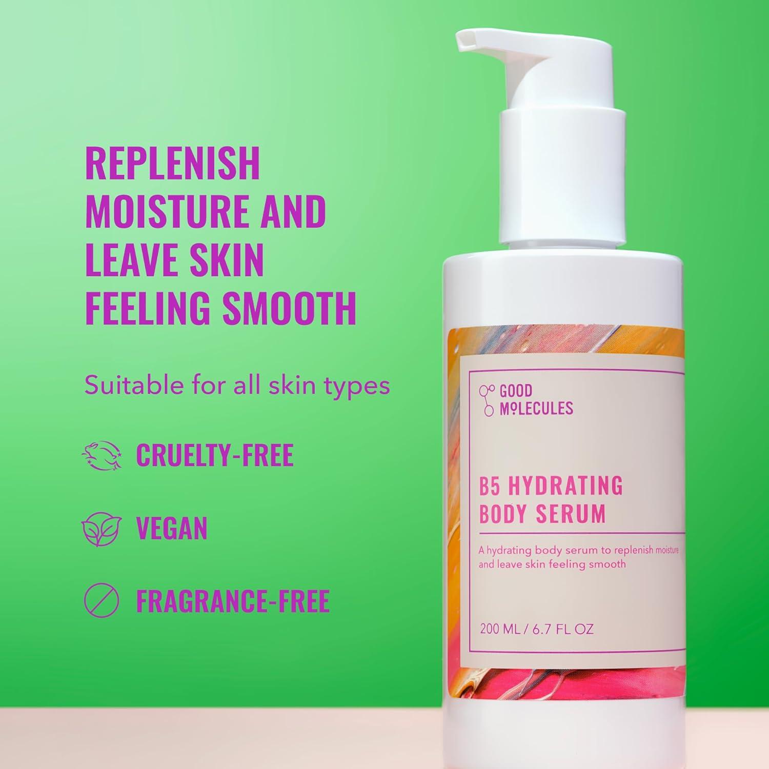 imageGood Molecules B5 Hydrating Body Serum Vitamin B5 Ultra Hydrating Serum with Beta Glucan to Retain Moisture and Plumpness Skin Care for Body