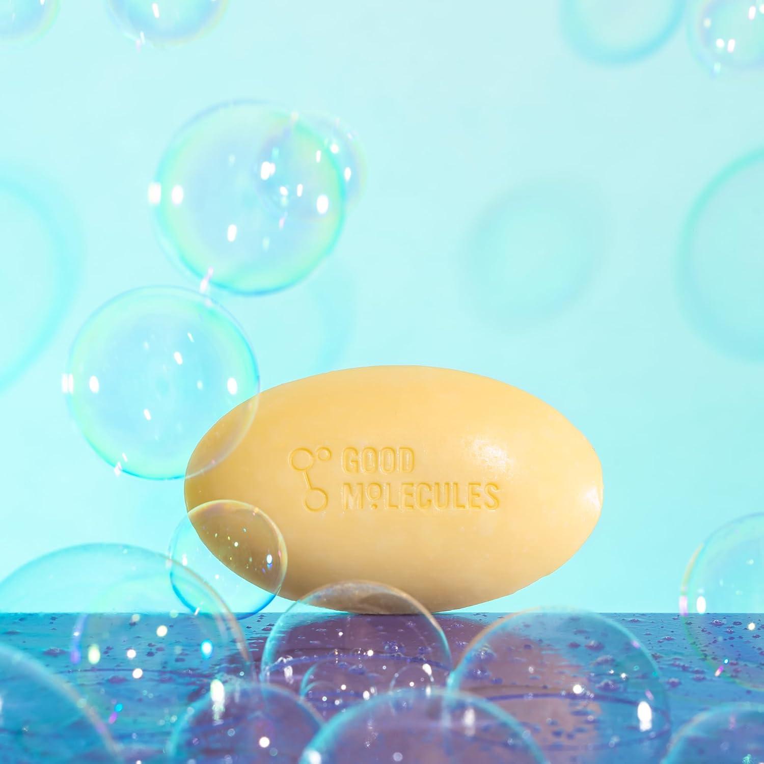 imageGood Molecules Hydrate and Cleanse Bar Soap Free Bar with Shea Butter and Macadamia Seed Oil for Ultra Hydrating Body and Face Moisturizer Skin Care