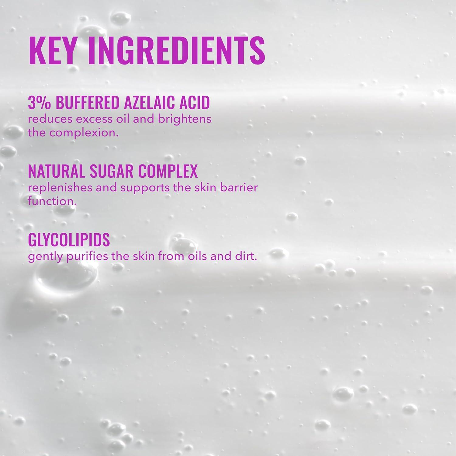 imageGood Molecules Soothing Azelaic Acid Cleanser Gentle Creamy NonFoaming Face Wash for Oily Sensitive ampamp AcneProne Skin Vegan ampamp FragranceFree 120 ml