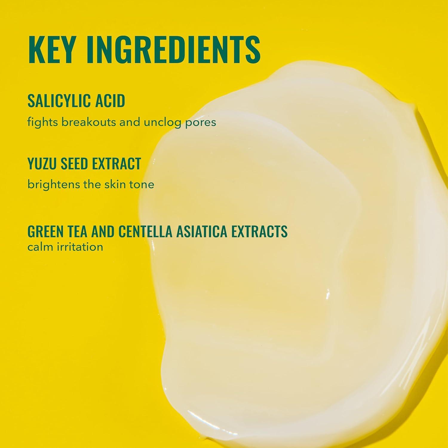 imageGood Molecules Yuzu Blemish Gel Cream Lightweight Gel Moisturizer with Salicylic Acid BHA and Natural Extracts to Target Acne Even Skin Tone and Texture Skin Care for Face