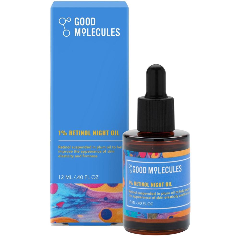 imageGood Molecules 1 Retinol Night Oil  Retinol and Rosehip Face Oil Formula for Look of Fine Lines ampamp Wrinkles AntiAging Skin Firming and Moisturizing  Skin Care for Face