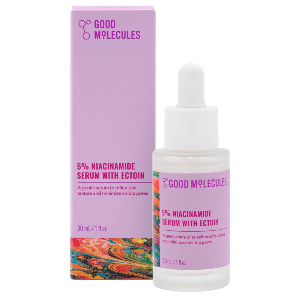 imageGood Molecules 5 Niacinamide Serum With Ectoin  Ultra Hydrating Serum to Target Enlarged Pores and Acne  Moisturizing Pore Minimizer for Face  Skin Care