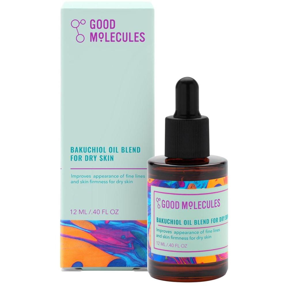 imageGood Molecules Bakuchiol Oil For Dry Skin Ultra Hydrating Natural Blend with Bakuchiol and Rosehip Oil Promotes Collagen Production Moisturizing Face OilFor Dry Skin