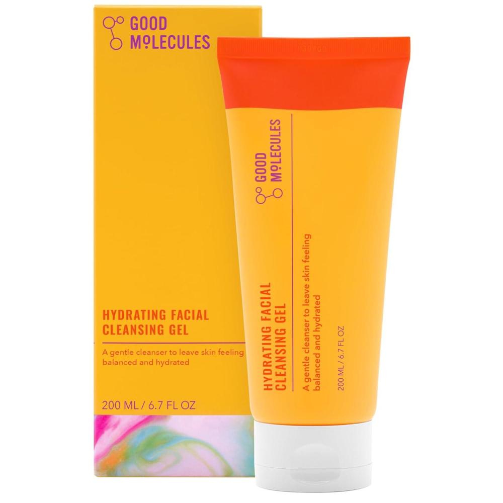 imageGood Molecules Hydrating Facial Cleansing Gel  Face Wash with Rosewater and Pineapple Extracts to Brighten Cleanse and Moisturize  Facial Cleanser Skin Care67 Fl Oz Pack of 1