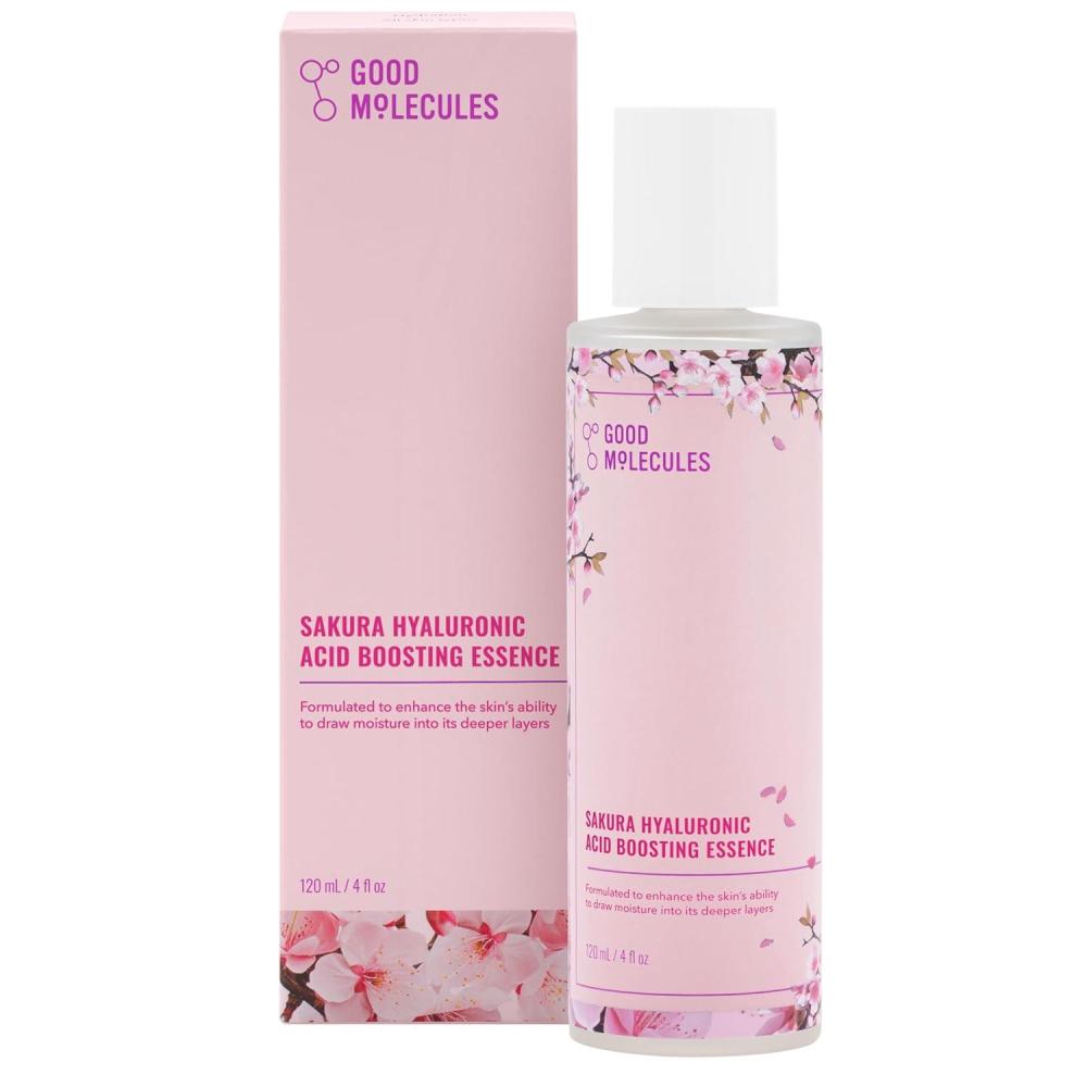 imageGood Molecules Sakura Hyaluronic Acid Boosting Essence Ultra Hydrating Facial Moisturizer Skincare for Hydration Tightening Anti Aging Instant Glow Skin Care for Face