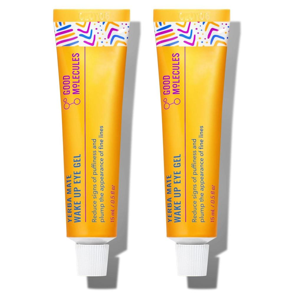 imageGood Molecules Yerba Mate Wake Up Eye Gel Hydrating Under Eye Gel Cream with Hyaluronic Acid and Caffeine Target Dark Circles and Puffiness Skin Care for Face05 Fl Oz Pack of 2
