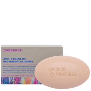 Good Molecules Clarify and Cleanse Bar – Soap Free Bar with Salicylic Acid, BHA for Skin Tone Balancing and Cleansing – Body and Facial Cleanser, Skin Care for Face(3.15 Ounce (Pack of 1))