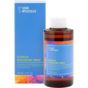 Good Molecules Glycolic Exfoliating Toner – Hyaluronic and Glycolic Acid Daily Toner for Face – Cleansing Facial Exfoliant for Glowing Even Skin Tone, Skin Care