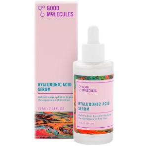 Good Molecules Hyaluronic Acid Serum – 1% Hyaluronic Acid Non-greasy Ultra Hydrating Serum, Facial Moisturizer for Plumper Skin, Skin Care for Face(2.53 Fl Oz (Pack of 1))