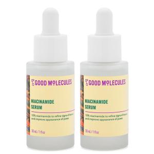 Good Molecules Niacinamide Serum – 10% Niacinamide to Target Acne, Nourishment, and Skin Tone – Ultra Hydrating Serum and Brightening Skin Care for Face(1 Fl Oz (Pack of 2))