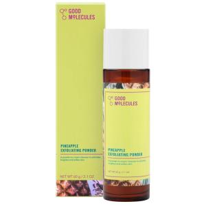 Good Molecules Pineapple Exfoliating Powder – Exfoliating Face Scrub with Natural Enzymes, Gentle Alcohol-Free Facial Cleanser, Skin Care for Face
