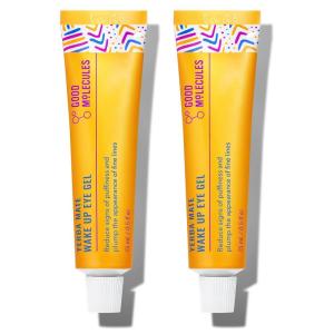 Good Molecules Yerba Mate Wake Up Eye Gel – Hydrating Under Eye Gel Cream with Hyaluronic Acid and Caffeine – Target Dark Circles and Puffiness – Skin Care for Face(0.5 Fl Oz (Pack of 2))