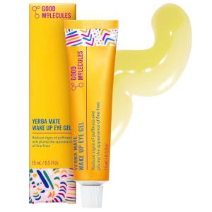 Good Molecules Yerba Mate Wake Up Eye Gel – Hydrating Under Eye Gel Cream with Hyaluronic Acid and Caffeine – Target Dark Circles and Puffiness – Skin Care for Face(0.5 Fl Oz (Pack of 1))