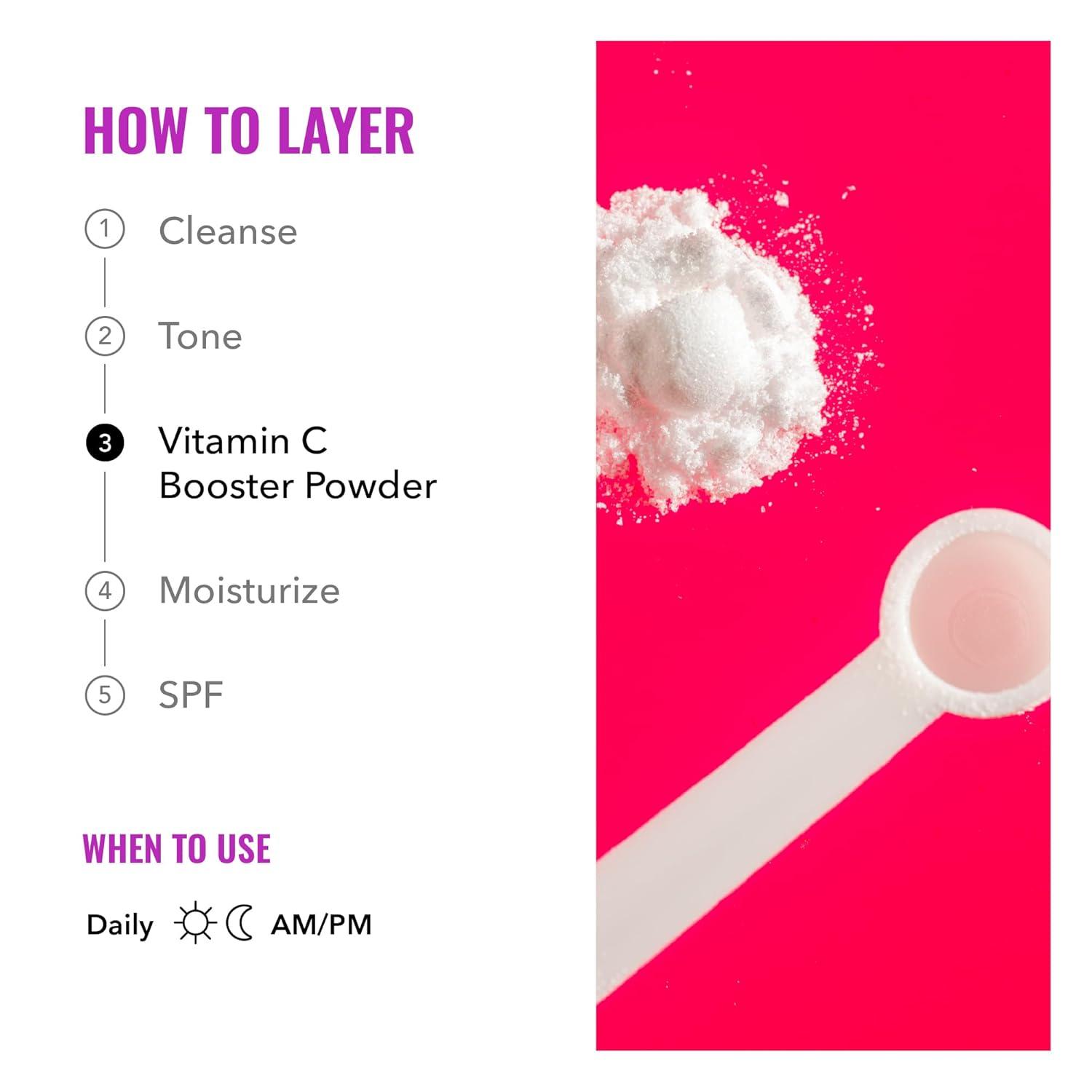 image:imageGood Molecules Vitamin C Booster Powder 100 LAscorbic Acid for Collagen Production Vitamin C Powdered Face Serum Booster for Anti Aging Skin Care